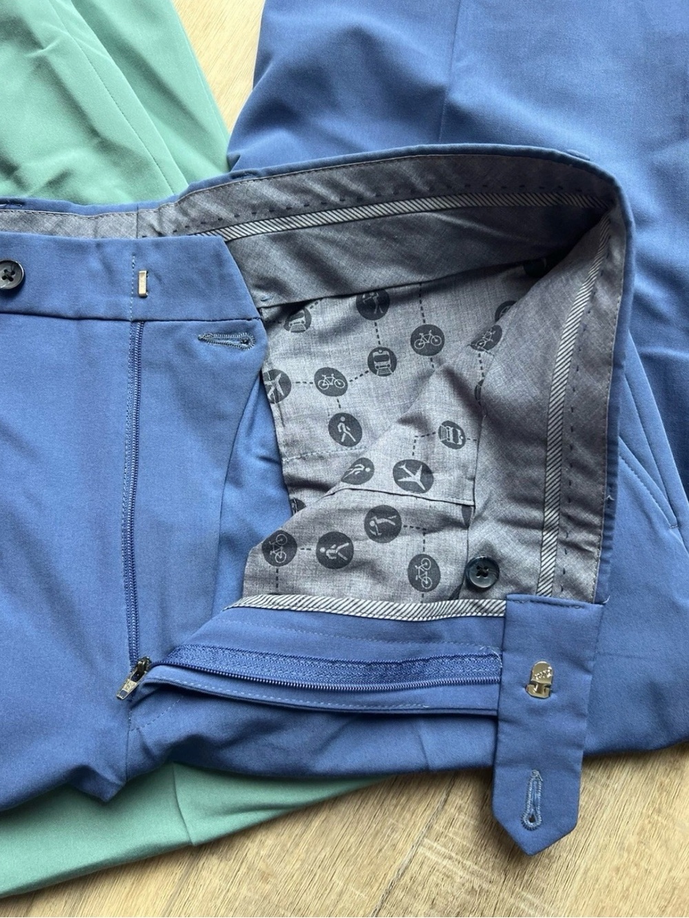 Maurices Chinos in Teal and Royal Blue - Picture 2 of 11